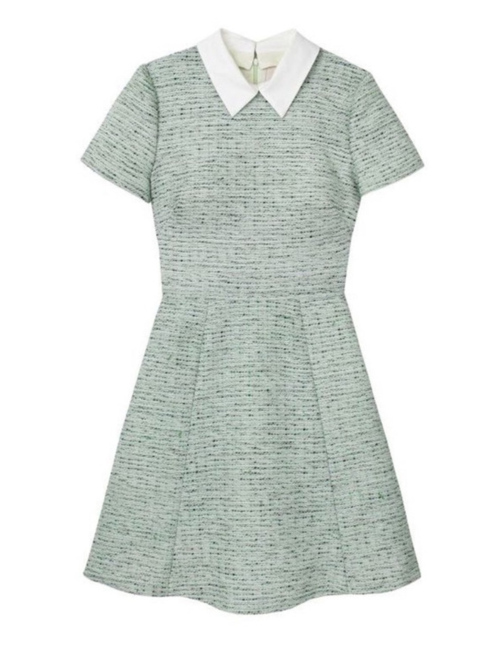 Gal Meets Glam Mint Tweed Fit-and-Flare Dress